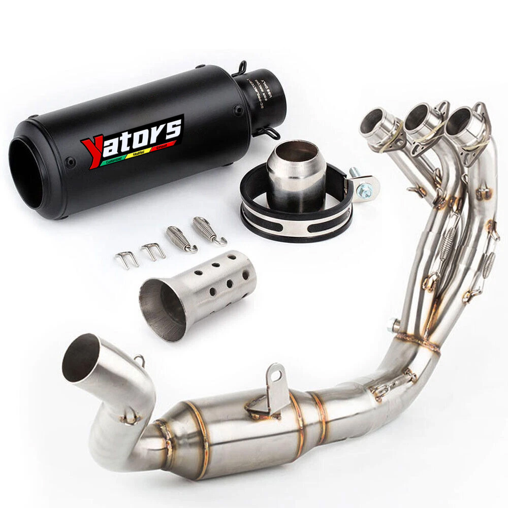 Whole System For Yamaha MT-09 FZ-09 2021-2024 Black Muffler Exhaust Header Pipe - Image 5