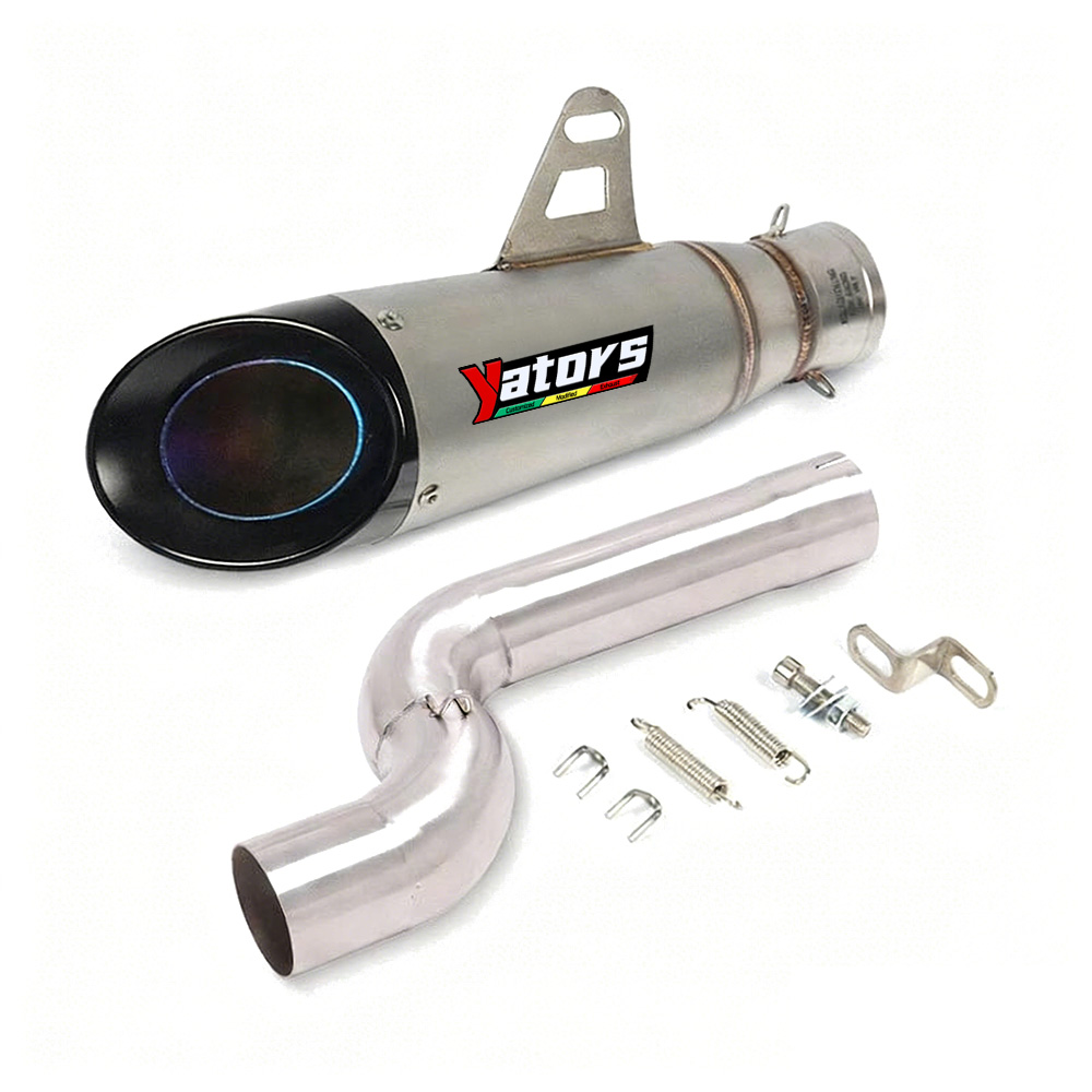 Slip on for BMW F900R F900XR 2020-2022 Exhaust Tips Muffler 310mm Mid Link Pipe