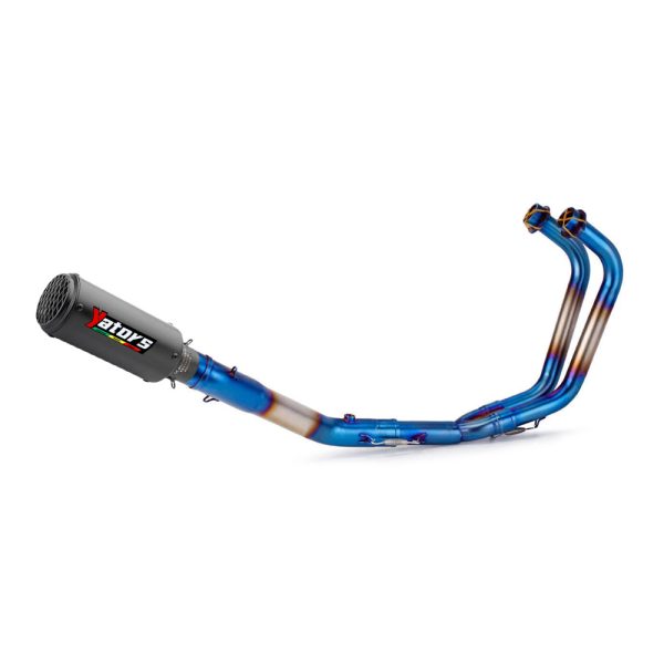 For Yamaha YZF R3 2015-2023 MT-03 Whole System Blue Muffler Exhaust Front Pipe