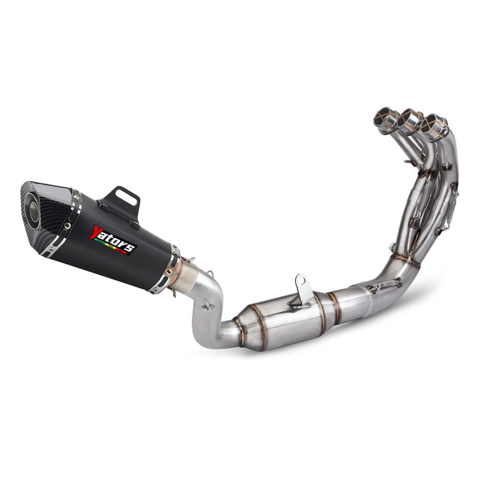 For Yamaha MT09 FZ09 2021-2024 Full Exhaust System 51mm Muffler Pipe Black