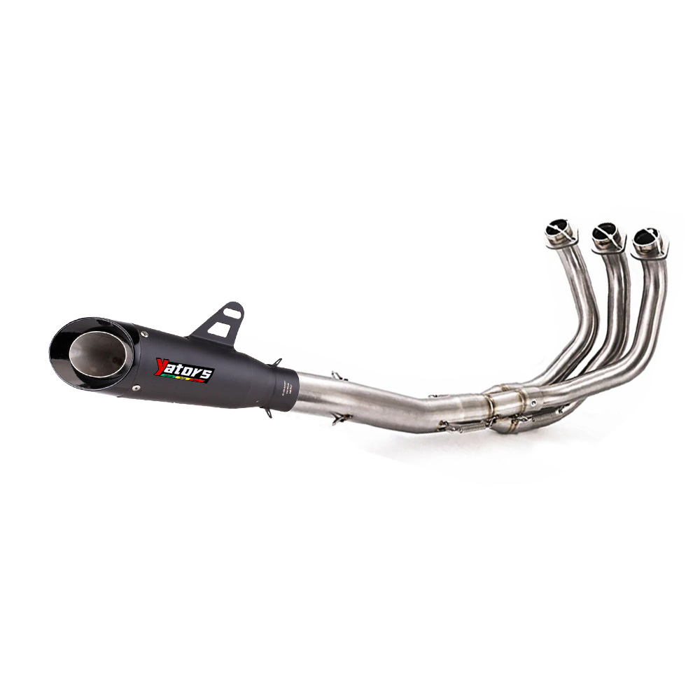 Full Exhaust System Manifold Link Pipe Mufflers For Yamaha MT09 FZ09 FJ09 XSR900