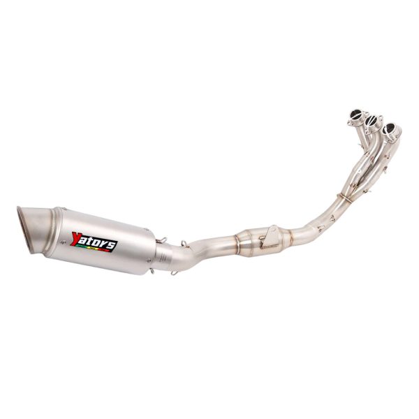 For Yamaha MT-09 2024 2023 2022 2021 Exhaust System Header Pipe Black Muffler