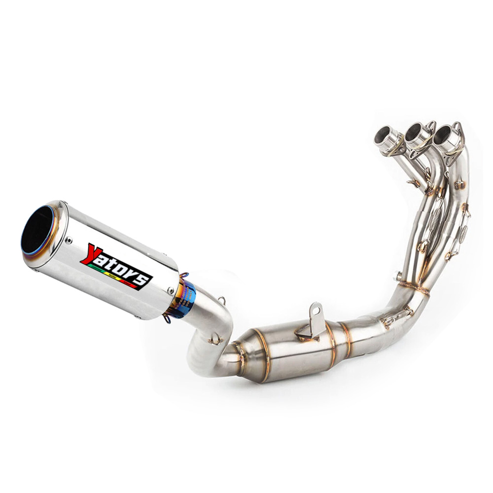 For Yamaha MT-09 FZ09 2021-2024 Header Exhaust Pipe Slip On 51mm Muffler Tips