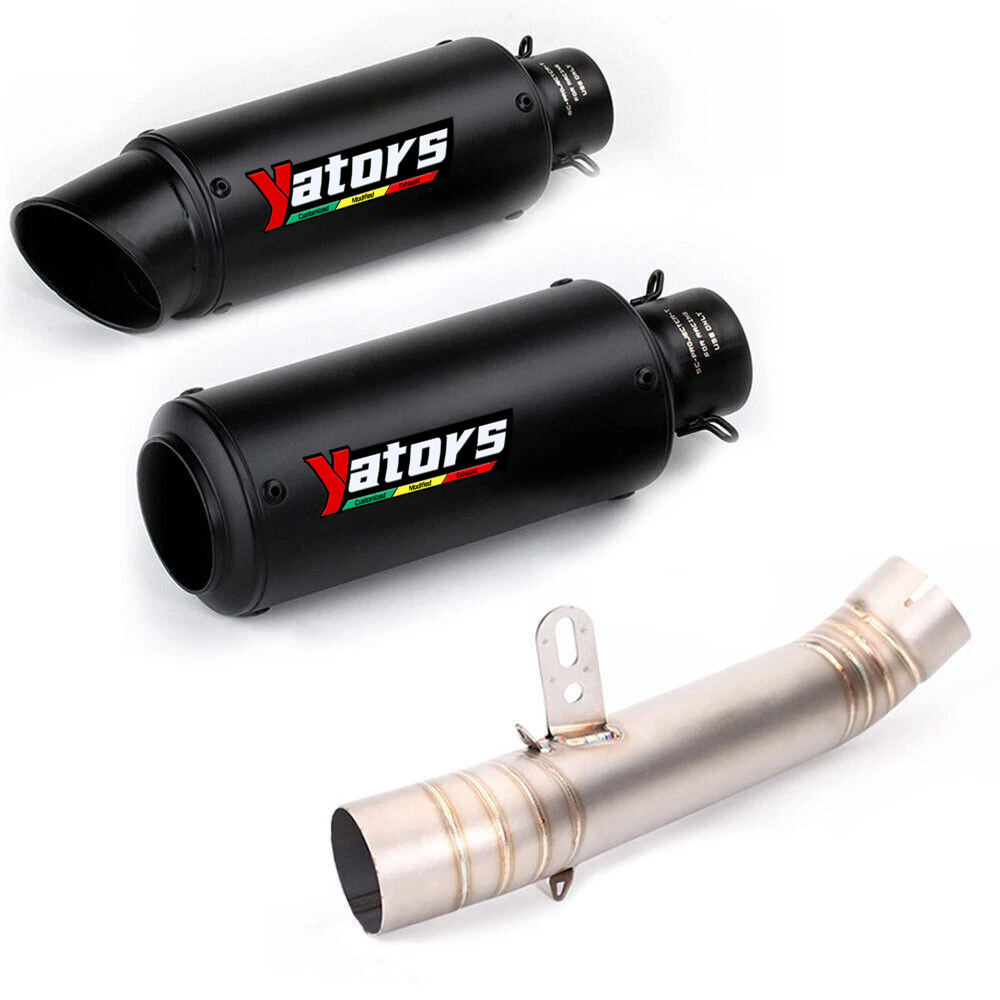 Motorcycle Exhaust Muffler Tips Mid Link Pipe System For Aprilia RSV4 2009-2021 - Image 2