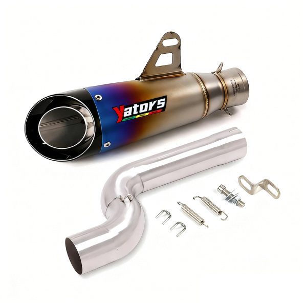 Slip on for BMW F900R F900XR 2020-2022 Exhaust Tips Muffler 310mm Mid Link Pipe