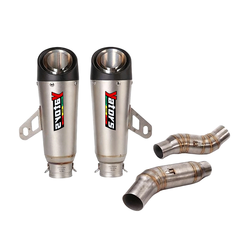 For Kawasaki Z1000/SX Ninja 1000/SX Slip-on Exhaust Tips 51mm Muffler Pipe L R - Image 4