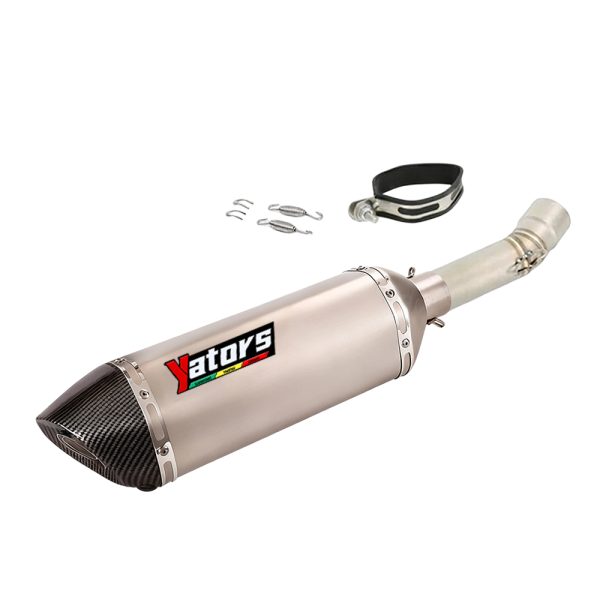 For BMW F800GS F700GS F650GS Left Exhaust Muffler Mid Pipe 51MM System Tip F800R