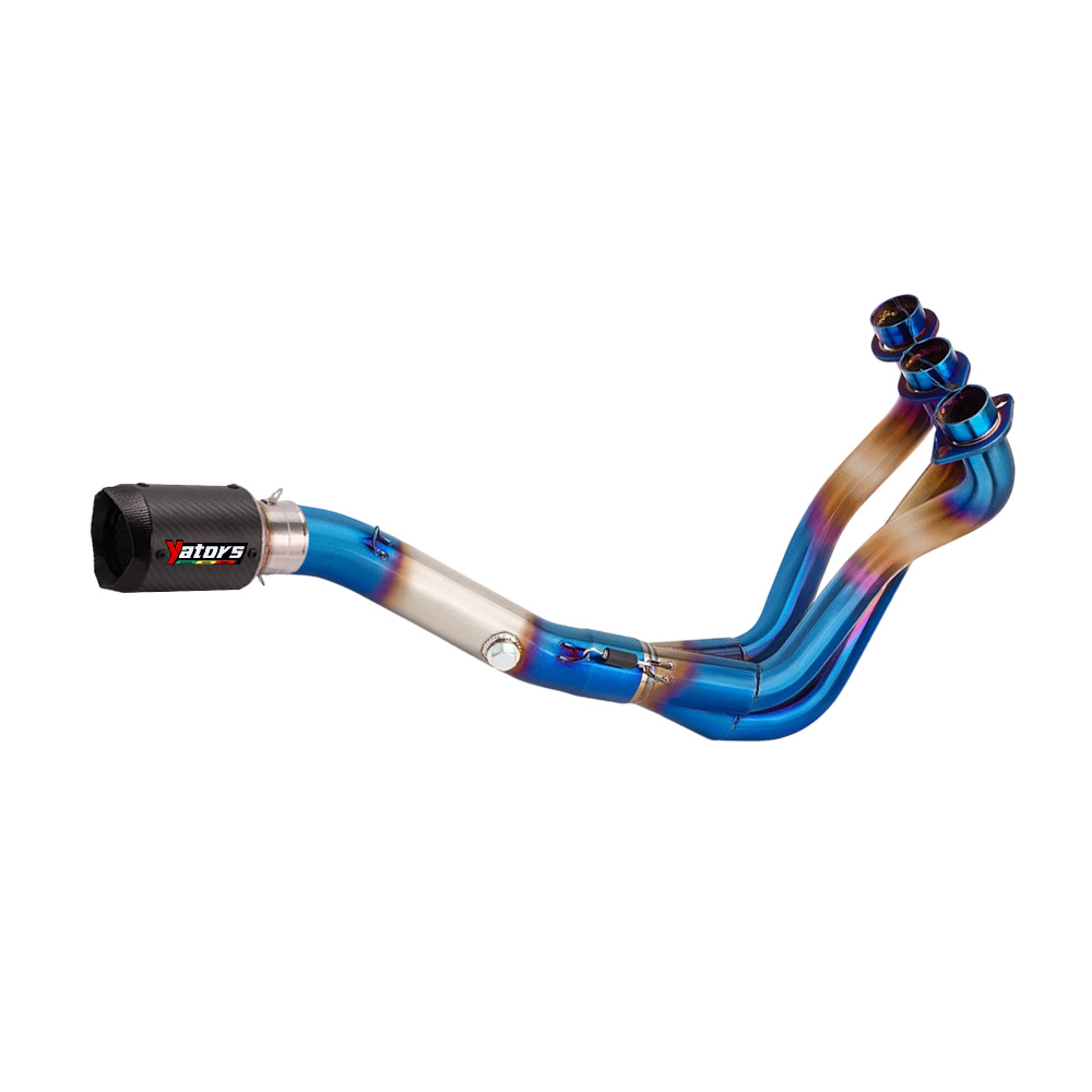 Full Exhaust System Muffler Link Pipe Tip For Yamaha MT09 FZ09 XSR900 2014-2020