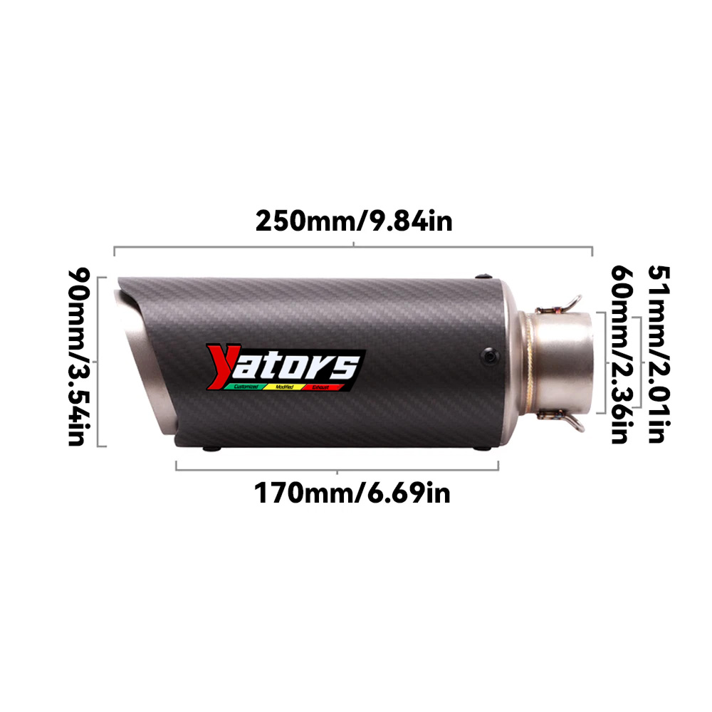 For Yamaha FZ09 MT-09 2014-23 Full Exhaust System Header Link Pipe Muffler Tips - Image 6