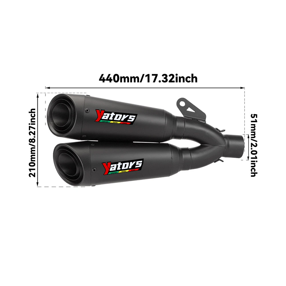 For Honda CBR650R CBR650F 2014-2024 CB650R Full System Exhaust Tips Header Pipe - Image 10