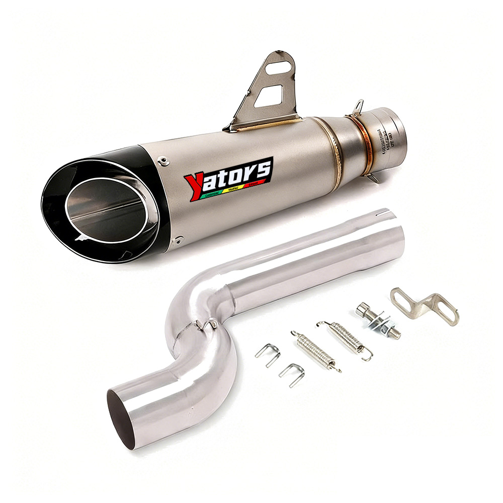 Slip on for BMW F900R F900XR 2020-2022 Exhaust Tips Muffler 310mm Mid Link Pipe