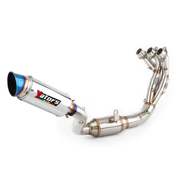 For Yamaha MT-09 FZ09 2021-2024 Header Exhaust Pipe Slip On 51mm Muffler Tips