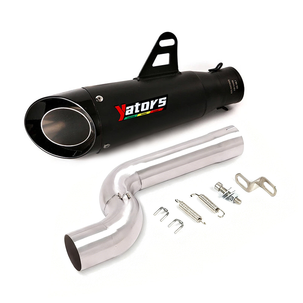 Slip on for BMW F900R F900XR 2020-2022 Exhaust Tips Muffler 310mm Mid Link Pipe