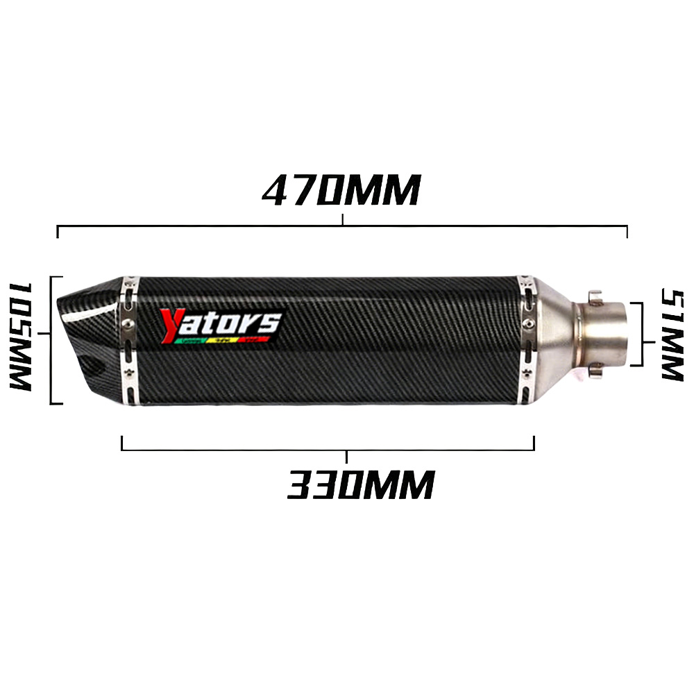 For BMW F650GS F700GS F800GS Exhaust System Middle Link Pipe Escape Muffler Tips - Image 5