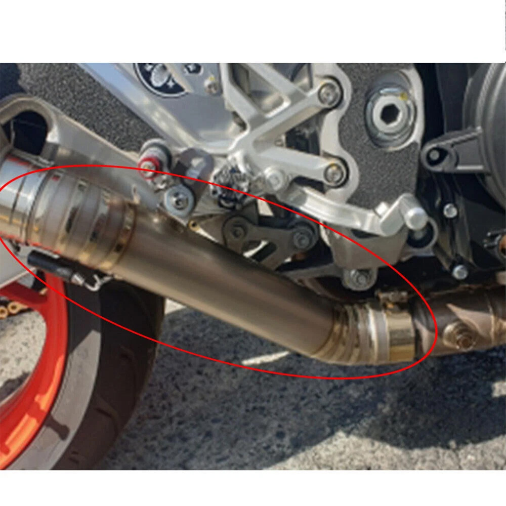 For Aprilia RSV4 2009-2014 Exhaust Tips Mid Tail Muffler Pipe Slip on System - Image 4