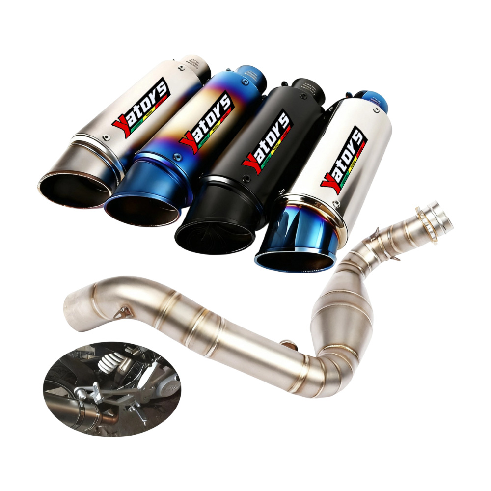 For BMW G310GS G310R Modified System Exhaust Mid Pipe Muffler Tips Blue Slip on - Image 2