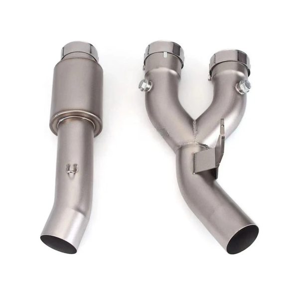 Motorcycle Exhaust Modify Escape Mid Link Pipe fits 51mm Muffler Slip On For Yamaha YZF-R1 r1 MT10 R1M 2015 - 2021