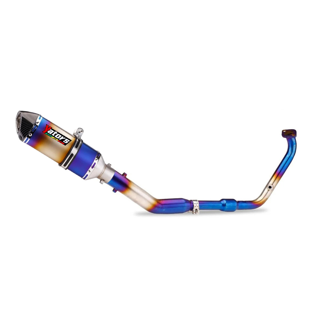 Full Exhaust System Header Front Link Pipe Muffler For Yamaha MT-15 2020-2021 Exhausts Pipes Exhaust Systems