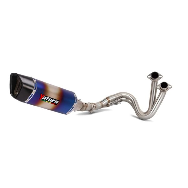 For Kawasaki Ninja 650 Z650 17-19 Full System Exhaust Tips Blue Header Pipe Exhausts Pipes Exhaust Systems