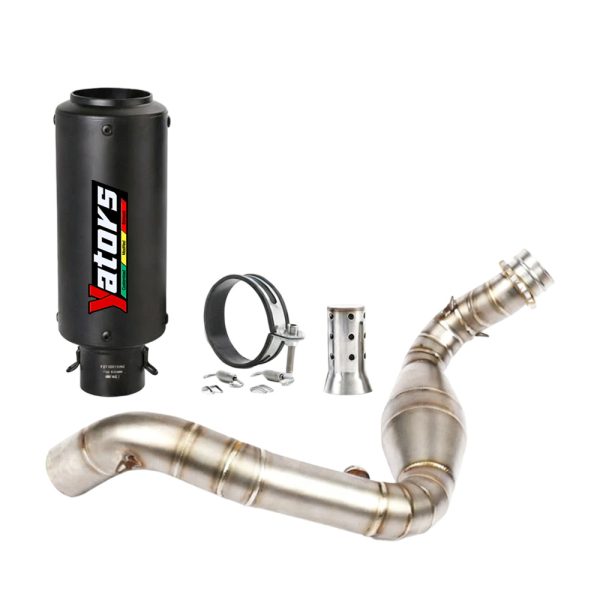 For BMW G310GS G310R Modified System Exhaust Mid Pipe Muffler Tips Blue Slip on