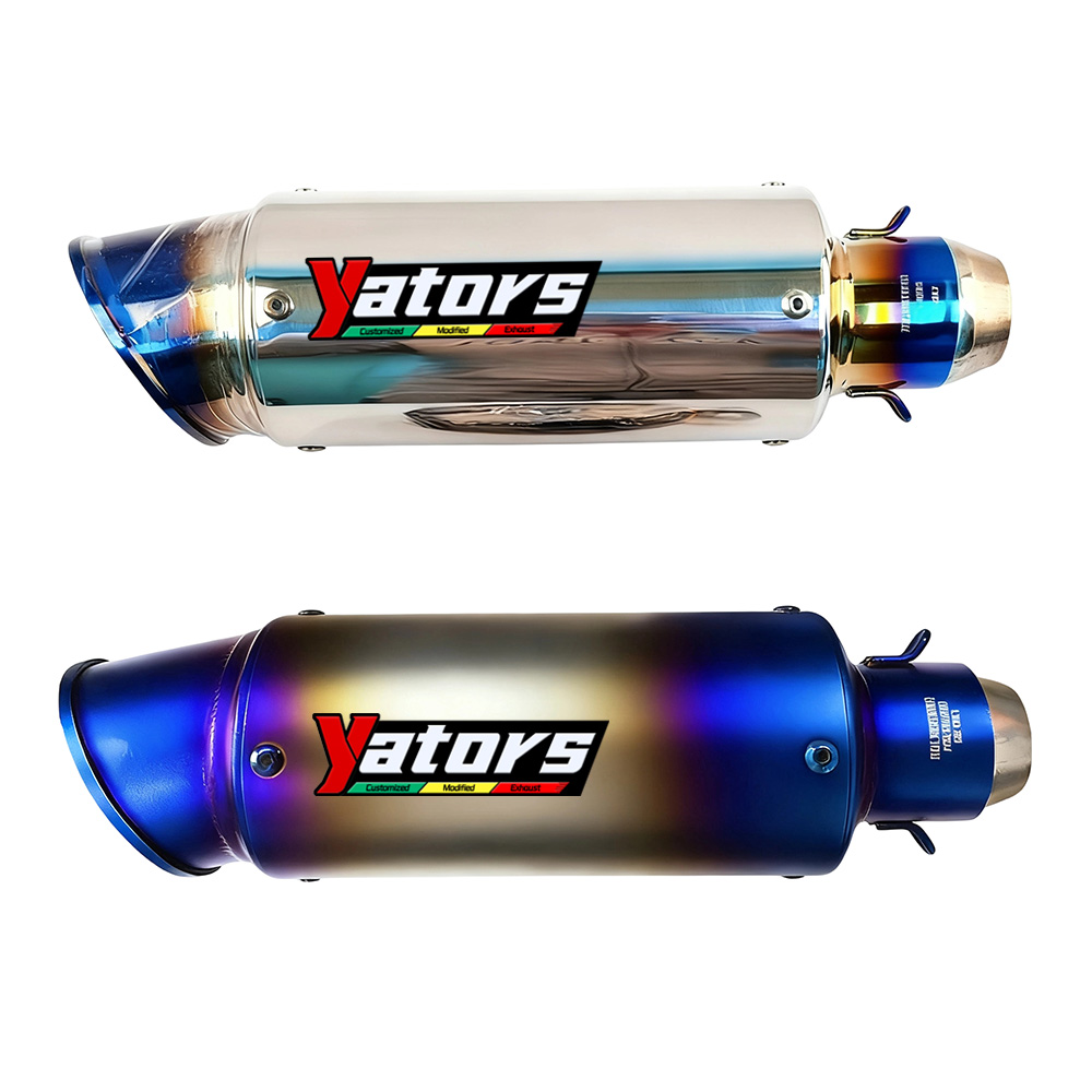 For BMW G310GS G310R Modified System Exhaust Mid Pipe Muffler Tips Blue Slip on - Image 2