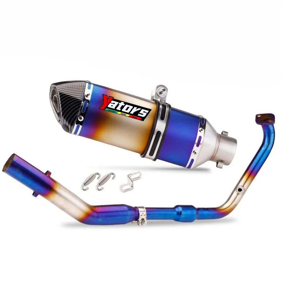 Full Exhaust System Header Front Link Pipe Muffler For Yamaha MT-15 2020-2021 Exhausts Pipes Exhaust Systems - Image 2