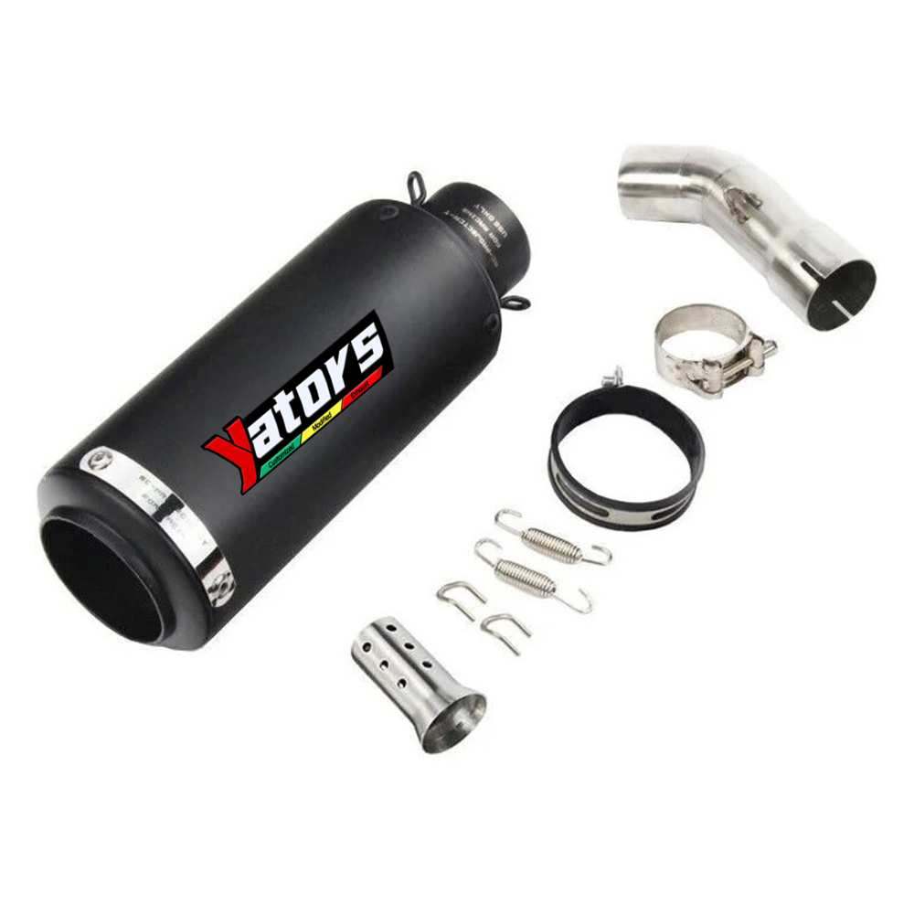 For 2011 2012 2013 Yamaha FZ8 FZN Slip On Exhaust Mid Tail Pipe w/ Muffler 51mm Exhaust Systems Exhausts Pipes - Image 2