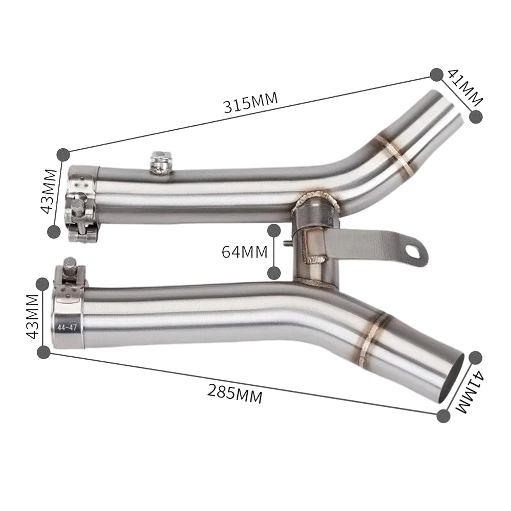 For Suzuki GSX1300R Hayabusa 2008-2020 GSX1300 Motorcycle Exhaust Mid Link Pipe Exhaust Systems Exhausts Pipes - Image 2