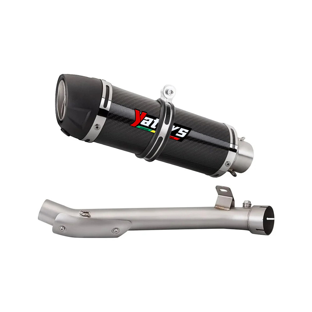 For Suzuki GSX-R1000 2007-2011 Carbon Motorcycle Exhaust Mid Link Pipe Slip-on Exhausts Pipes - Image 2