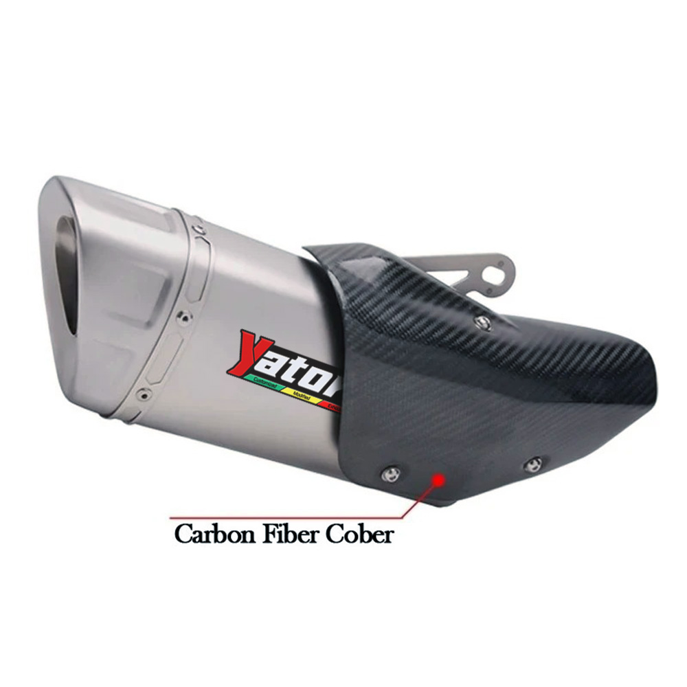 Exhaust & Exhaust Systems for Yamaha YZF R1 2015-2024, MT-10 2015-2021 Exhaust Pipe 55mm Muffler Escape - Image 3