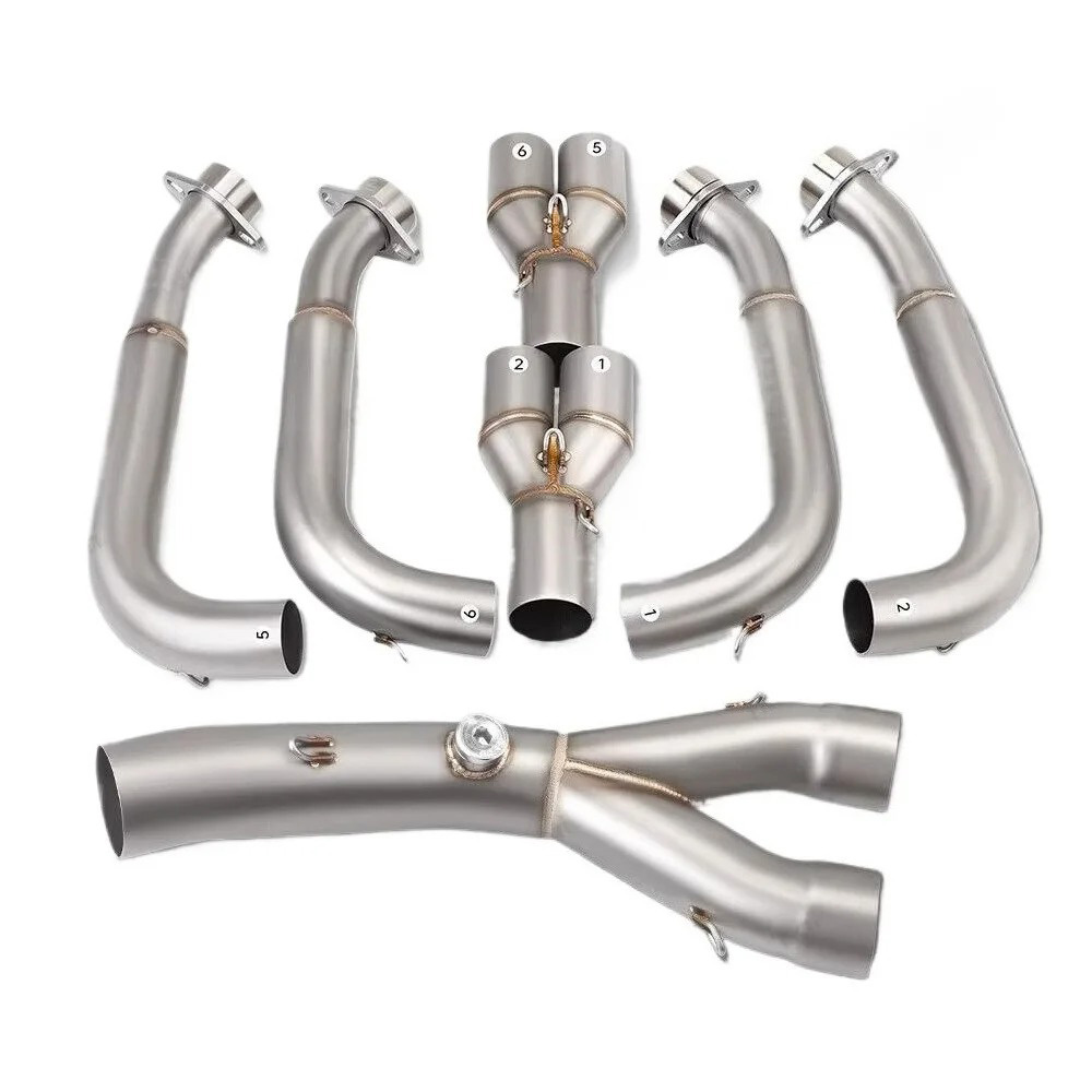 For Yamaha R6 2006-2020 YZF-R6 YZFR6 Exhaust 51mm Slip-On Header Mid Link Pipe Exhaust Systems Exhausts Pipes - Image 3