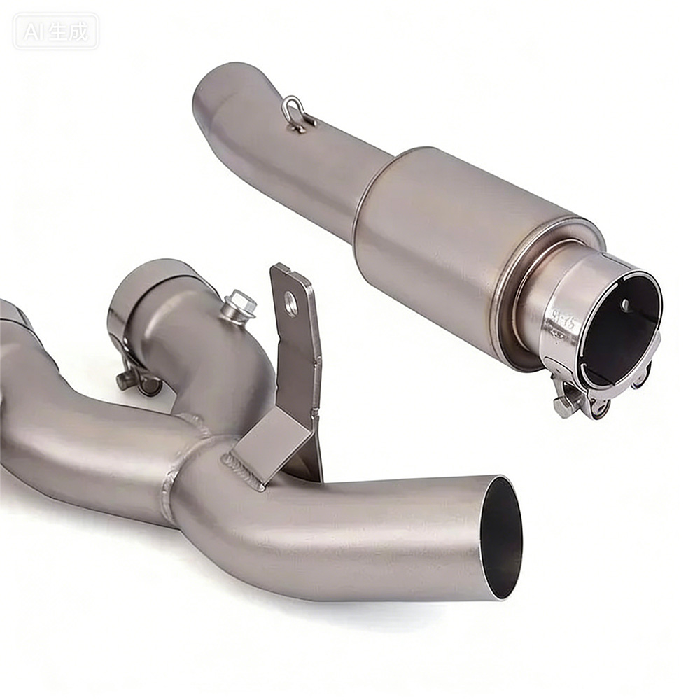 Motorcycle Exhaust Modify Escape Mid Link Pipe fits 51mm Muffler Slip On For Yamaha YZF-R1 r1 MT10 R1M 2015 - 2021 - Image 4