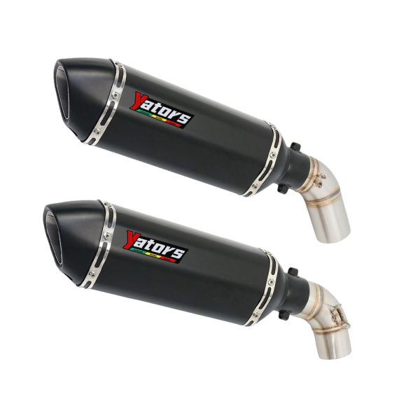 For Ducati Monster 1100 696 796 Mid Exhaust Pipe Slip On 51mm Muffler Escape Tip Exhaust Systems
