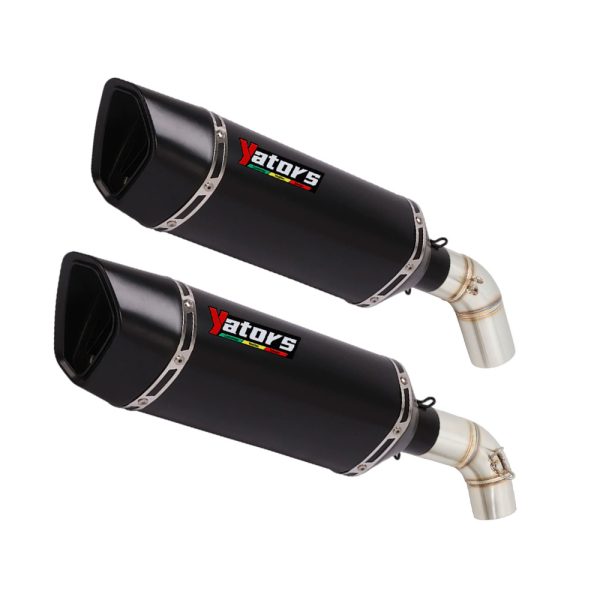 Exhaust System Mid Link Pipe 51mm Muffler For Ducati Monster 696 795 796 1100