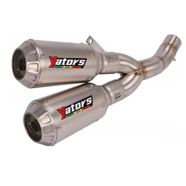 For Ducati Monster 797 Scrambler 803 Exhaust Pipes Dual-outlet Mid 51mm Muffler Exhaust Systems