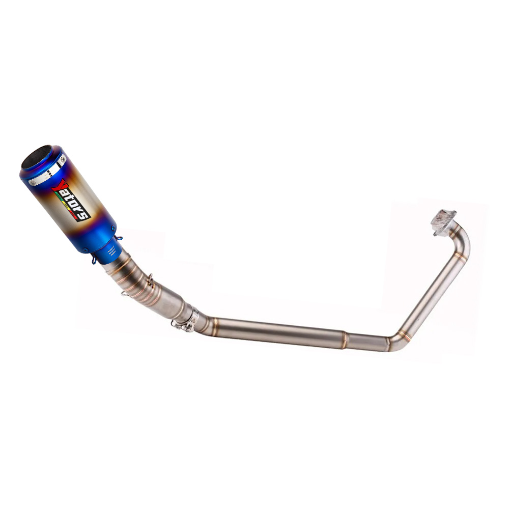 Full Exhaust System Muffler Tips Header Pipe Blue For Honda CBR150R CB150 17-23 Exhausts Pipes