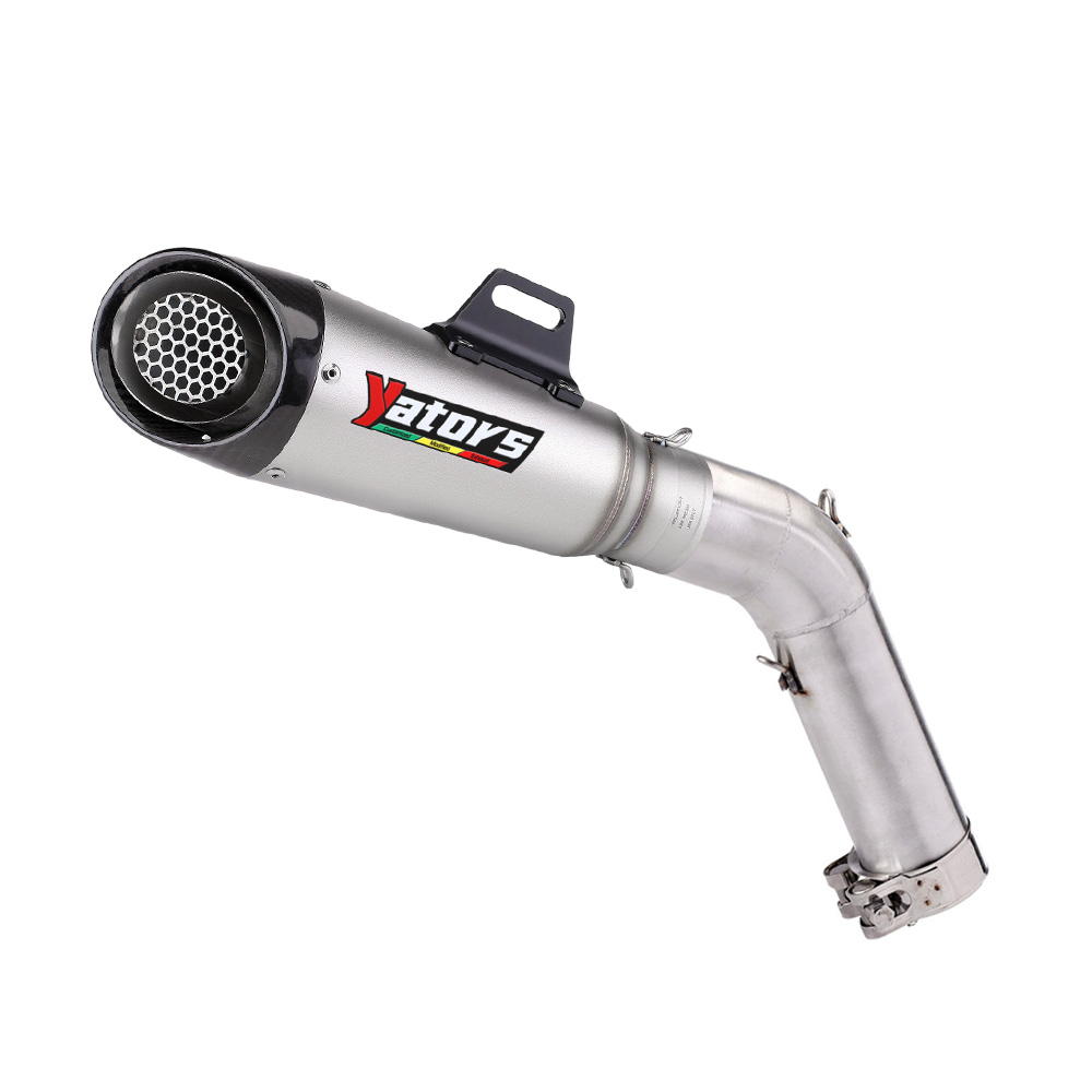 Motorcycle Exhaust Middle Link Pipe Slip On 51mm Muffler For Benelli 752 BJ750GS Exhaust Systems Exhausts Pipes