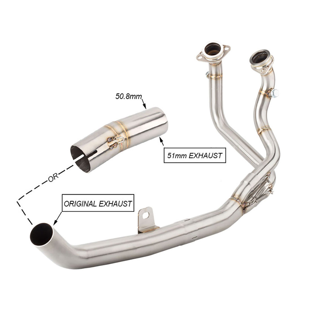 Motorcycle Exhaust Header Mid Link Pipe For Honda Africa Twin 1100 CRF1100L Exhaust Systems Exhausts Pipes - Image 2