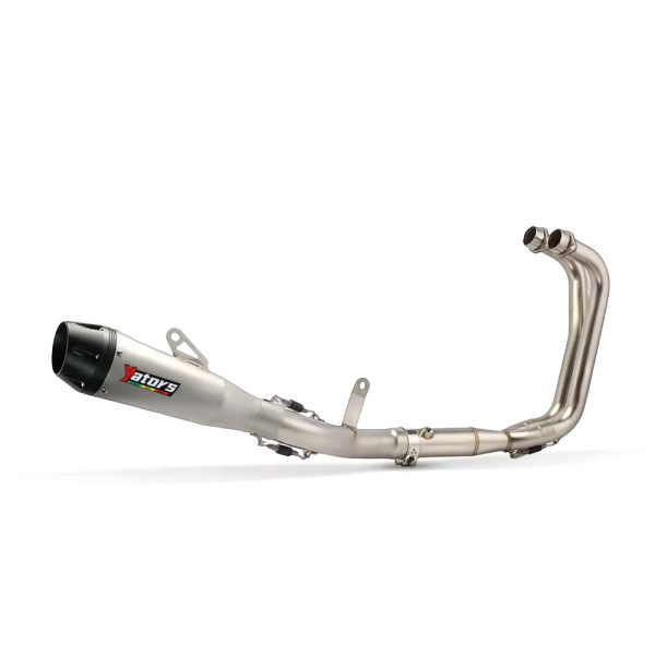 Motorcycle Exhaust Pipe for Yamaha YZF-R3 - Stainless Steel & Carbon Fiber Side Exit Exhaust System