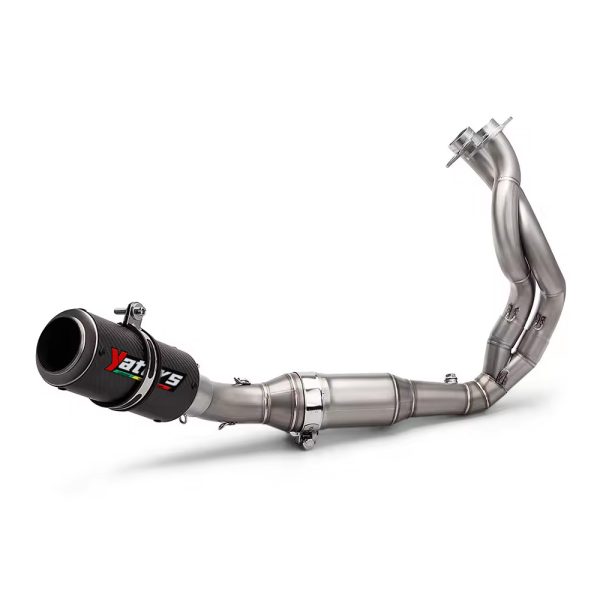 Motorcycle Exhaust Pipe for Kawasaki Z650 & ER-6N - Stainless Steel Front Section + Rear Section Kit