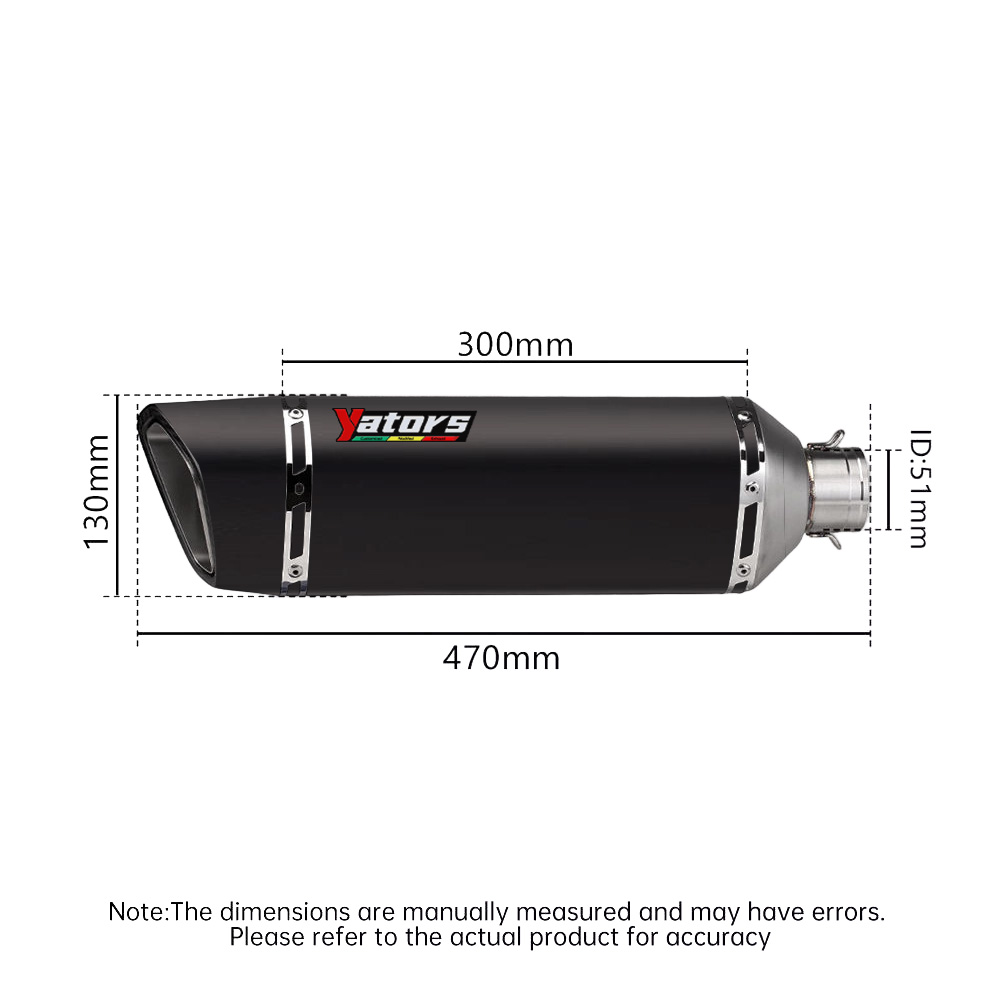 Exhaust System Mid Link Pipe 51mm Muffler For Ducati Monster 696 795 796 1100 - Image 5