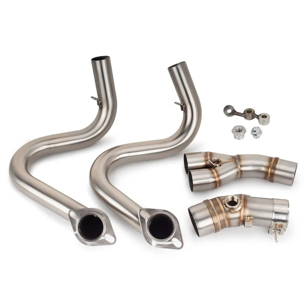 Fits Kawasaki Ninja 650 Z650 ER6N ER6F 12-24 Full Exhaust Front Mid Pipe Muffler Exhaust Systems Exhausts Pipes - Image 8