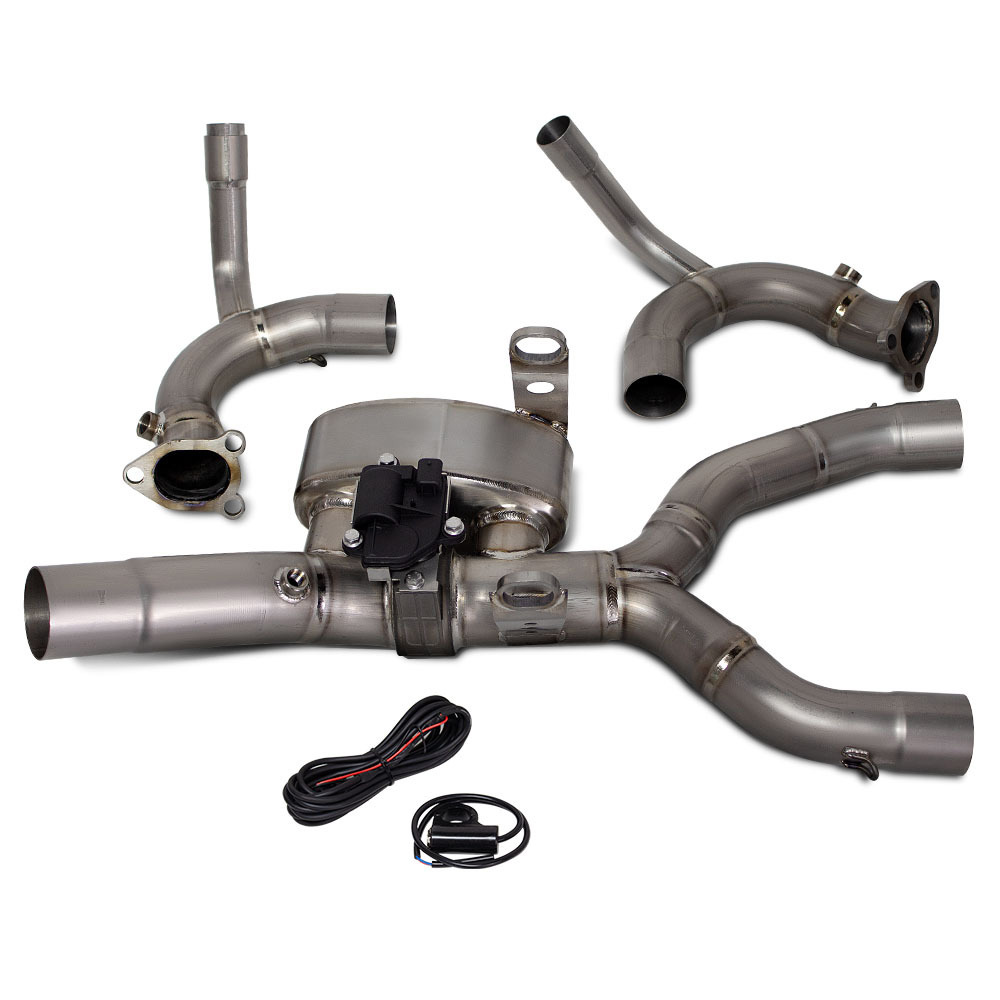 Motorcycle Exhaust Pipe for BMW R1300GS Adventure Titanium Full Exhaust System with Manual Valve Control Box - Image 13