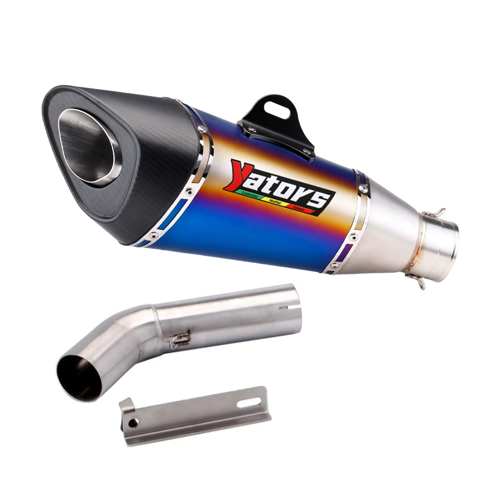 Motorcycle Exhaust Middle Link Pipe Slip On 51mm Muffler For Benelli 752 BJ750GS Exhaust Systems Exhausts Pipes - Image 4