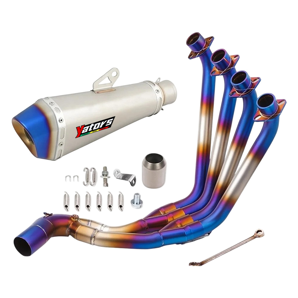 Full System Exhaust Muffler Tip Front Link Pipe For Honda CBR650R CBR650F CB650F Exhaust Systems Exhausts Pipes - Image 2