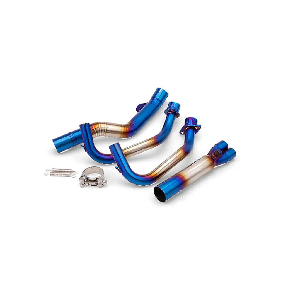 Slip for Honda CBR250RR 2017-2025 Modified System Exhaust Header Link Pipe Blue Exhausts Pipes - Image 2