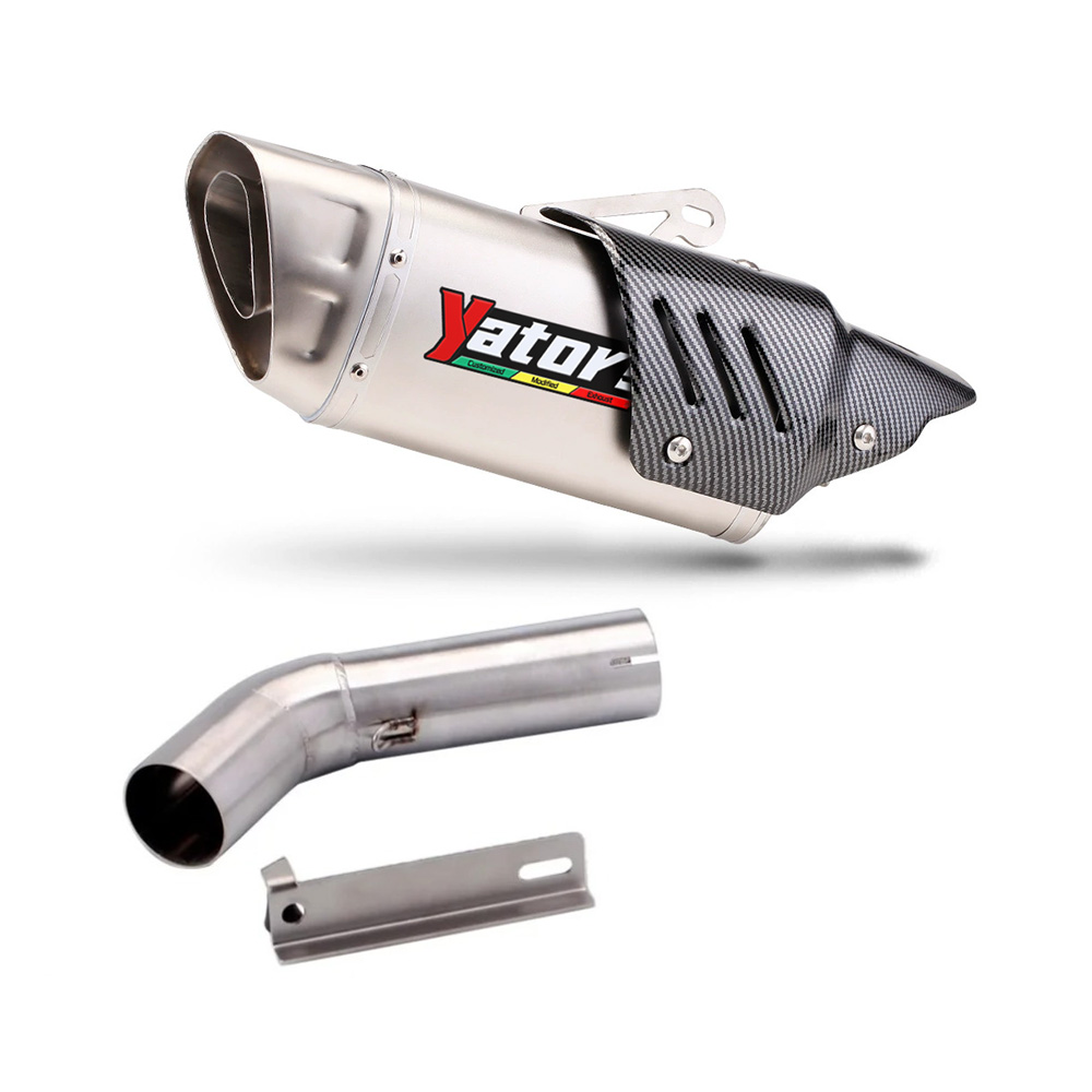 Motorcycle Exhaust Middle Link Pipe 51mm Slip On Muffler For Benelli 752 BJ750GS Exhaust Systems Exhausts Pipes - Image 2