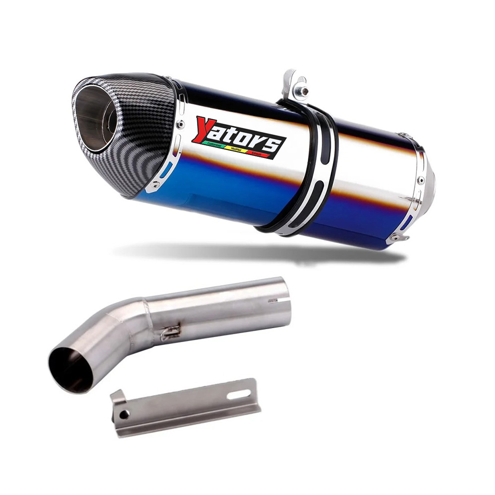 Motorcycle Exhaust Middle Link Pipe Slip On 51mm Muffler For Benelli 752 BJ750GS Exhaust Systems Exhausts Pipes - Image 2