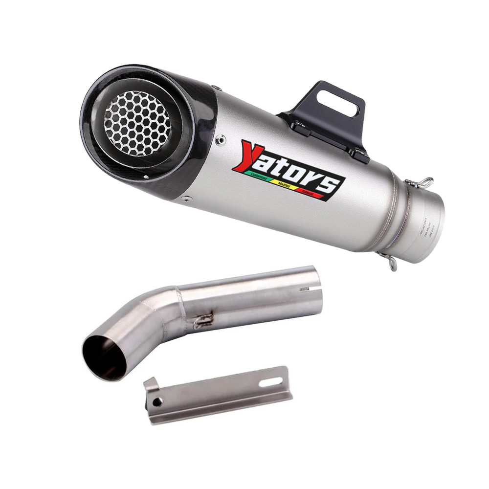 Motorcycle Exhaust Middle Link Pipe Slip On 51mm Muffler For Benelli 752 BJ750GS Exhaust Systems Exhausts Pipes - Image 2