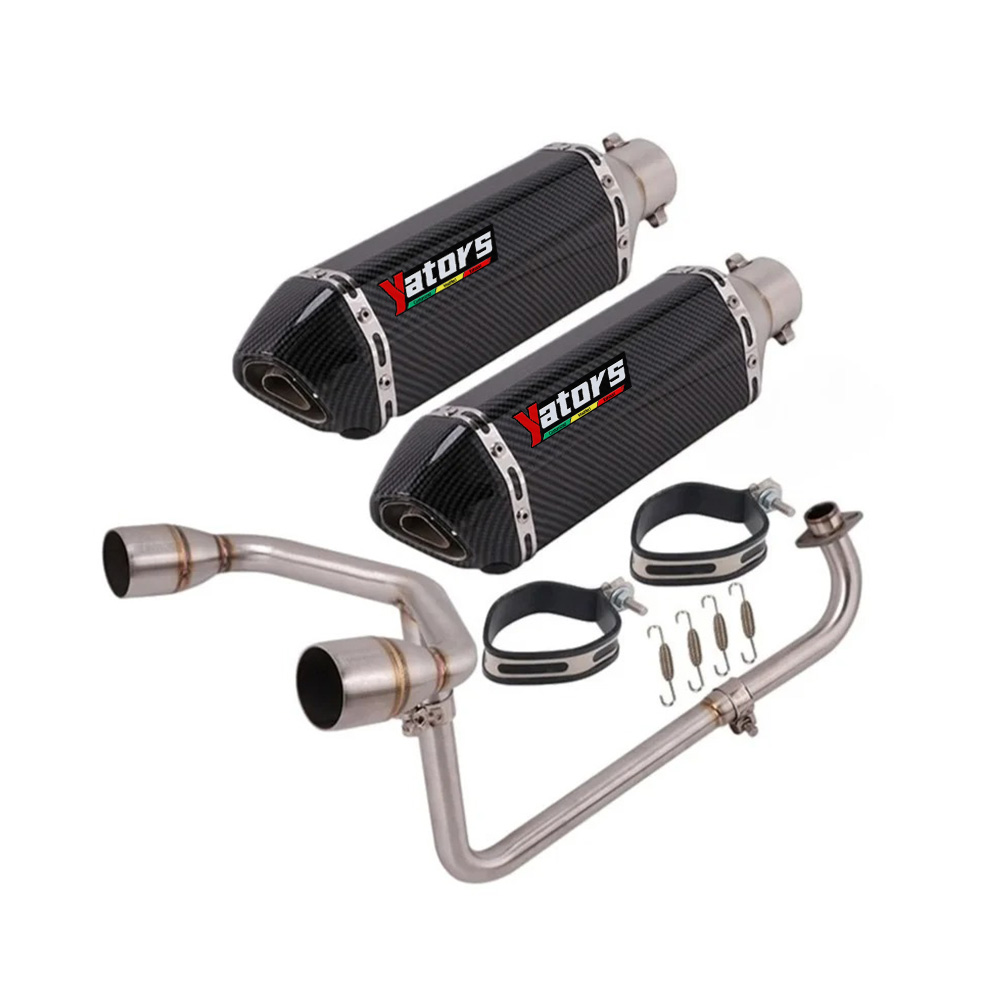 For HONDA GROM MSX125 2014-2024 Dual Exhaust Pipes Muffler High Mount Full System Exhaust Systems - Image 2